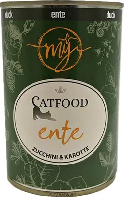 Produktbild von my catfood Ente mit Zucchini und Karotte 400g mÿ Nassfutter Katzenfutter