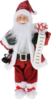 Produktbild von Weihnachtsmann zum Stellen rot H 30 cm - Nikolaus-Figur - Santa Claus - Weihnachtsfiguren zum Stellen - Nikolaus zum Stellen