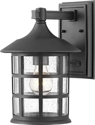 Produktbild von Wandleuchte außen Glas H: 30,1 cm IP44 Schwarz E27 Vintage Außenwandleuchte