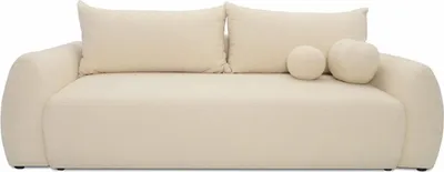 Produktbild von Casa Padrino Schlafsofa Creme 250 cm - Ausklappbares Wohnzimmer Sofa mit Kissen