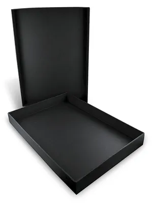 Produktbild von Honsell 81332 - Schwarze Aufbewahrungsbox mit Deckel für DIN A3 Formate, Innenma