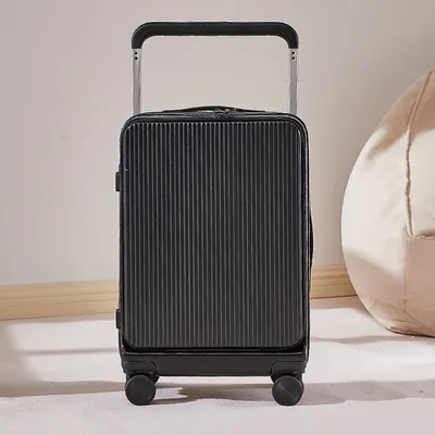 Produktbild von 360Home 20Zoll Reisekoffer Multifunktionaler Koffer mit Zahlenschloss Handgepäck schwarz