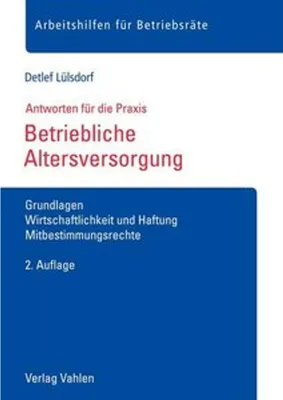 Zdjęcie produktu dla Lülsdorf, D: Betriebliche Altersversorgung