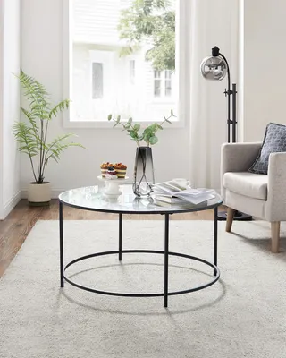 Produktbild von VASAGLE Couchtisch, Beistelltisch für Wohnzimmer, Ø 84 x 45.5 cm