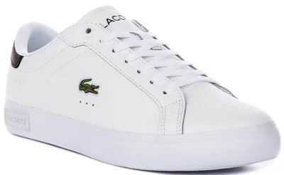 Produktbild von Lacoste Power Court in Weiß-Schwarz für Herren – Größe 8,5 UK – 42,5 EU – 9,5 US / Weiß-Schwarz