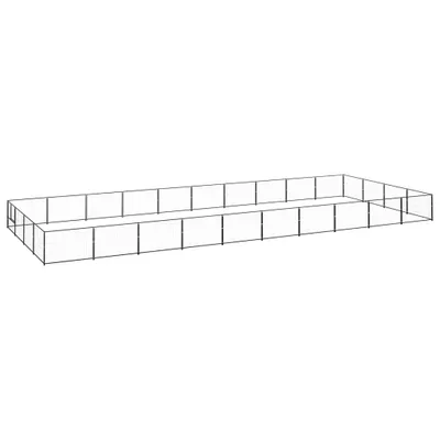 Produktbild von Hundezwinger Schwarz 40 m² Stahl