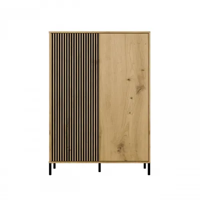 Obrázok produktu pre Vysoká policová skriňa 104 cm ELBA - dub artisan