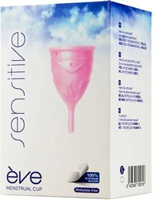 Produktbild von Menstruationstasse Eve Pink Größe S Platin Silikon