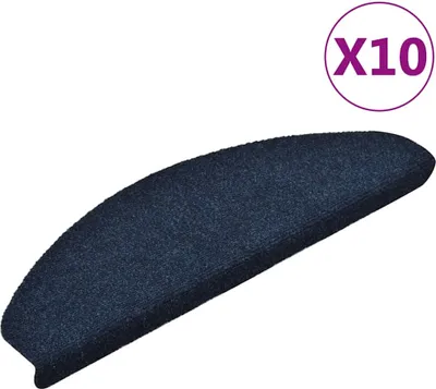 Obrázek produktu pro vidaXL Samolepicí podložky na schůdky 10 ks 65x21x4 cm námořnická modrá půlkruhová velká