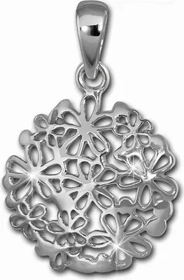 Produktbild von SilberDream Damen-Schmuck Anhänger Blumemscheibe allergenfrei 925 Silber SDH456J