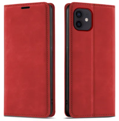 Productafbeelding van Lederen hoesje met magnetische sluiting voor iPhone 11, met 9H-gehard glas