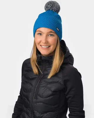Produktbild von Eisbär Jamie Pompon MÜ Bommelmütze für Damen, Farbe:Blau