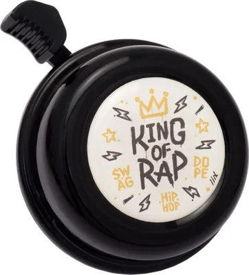 Produktbild von Liix Fahrradklingel Colour Bell , King of Rap - Schwarz