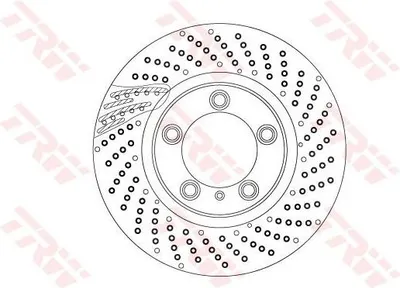 Produktbild von TRW Bremsscheibe Vorne Rechts für PORSCHE 911 (997) 330mm DF6541S