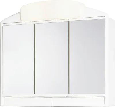 Produktbild von Jokey Spiegelschrank Ivy, 3-türig, weiß, mit Steckdose und Schalter, 59x51x16 cm