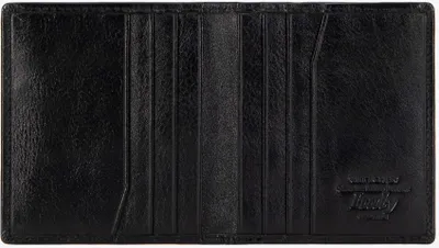Produktbild von Wittchen Herren-Kartenetui aus Leder, klassisch klein, schwarz, naturfarben