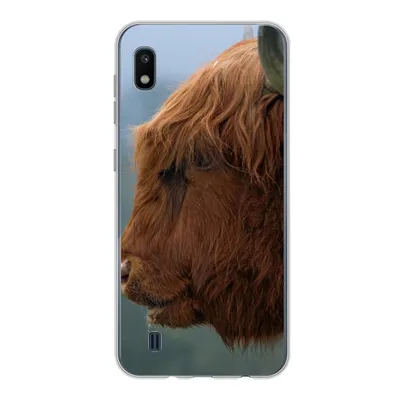 Produktbild von MuchoWow® Handyhülle Schutzhülle Hülle für Samsung Galaxy A10 Schottische Highlander - Tiere - Nebel Silikon Softcase Handy Hülle - Schutzhülle