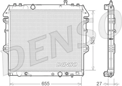 Produktbild von DENSO DRM50045 Kühler Wasserkühler Motorkühler für TOYOTA HILUX III Pick-up (TGN1, GGN2, GGN1, KUN2, KUN1)
