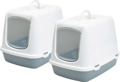 Produktbild von 2er Sparpack Katzentoilette Haubentoilette OSCAR 50 x 37 x 39 cm