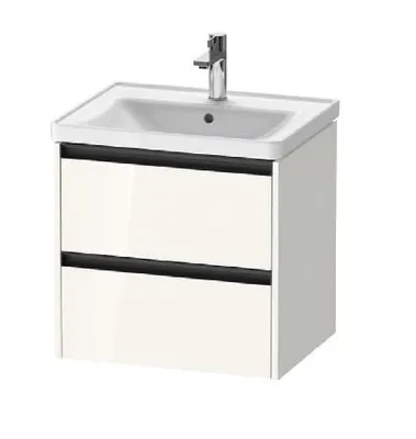 Zdjęcie produktu dla Duravit Ketho.2 - Szafka pod umywalkę 549x584x455 mm, 2 szuflady, biały błyszczący K25281022220000