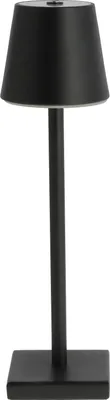 Produktbild von Firenze wiederaufladbare LED-Tischlampe Ip44 Schwarz 38 cm