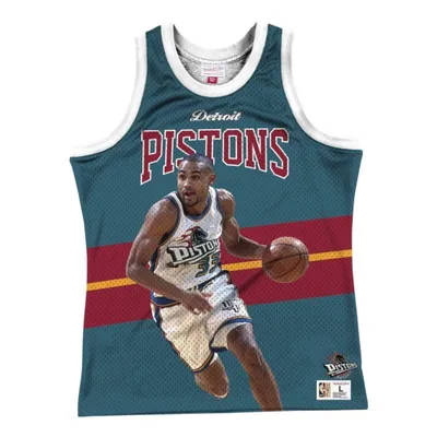 Produktbild von Mitchell & Ness Tshirts Nba Detroit Pistons Grant Hill, MSTKSC19048DPITLWHGHI, Größe: 193