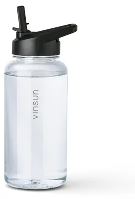 Produktbild von Solidchoice – Sportflasche aus Tritan, 1 Liter, mit Trinkhalmdeckel