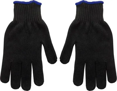 Immagine prodotto di Guanti da lavoro in maglia nera, taglia 9