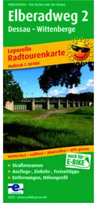 Obrázek produktu pro Labská cyklostezka 2, Dessau-Roßlau - Wittenberge 1 : 50 000