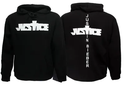 Zdjęcie produktu dla Bluza z kapturem Justin Bieber Justice Biebs – rozmiar M