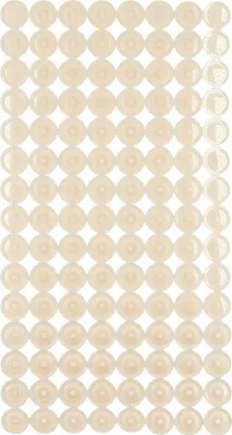 Image de BERILO | Tapis de bain - Tapis de salle de bain - 68 x 36 cm - beige - Antidérapant - Tapis de douche