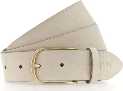 Produktbild von MUSTANG Leder Gürtel Original Belt W75 Cream creme