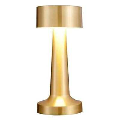 Produktbild von Tischlampe, Kabellos Dimmbar Tischleuchte, Led Tischleuchte Metall, Touch Steuerung Augenschutz Leselampe, USB Wiederaufladbare, Warmweiß, gold