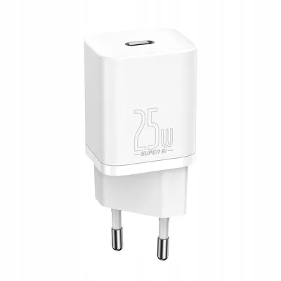 Obrázek produktu pro Baseus Usb-C rychlonabíječka 25W 3A s kabelem Usb-C/Usb-C 1M bílá