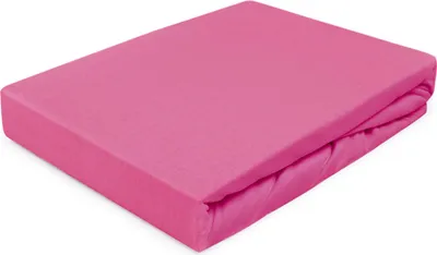 Obrázok produktu pre Vložené prestieradlo s elastickým pásom, džersej 180x200cm fuchsiová