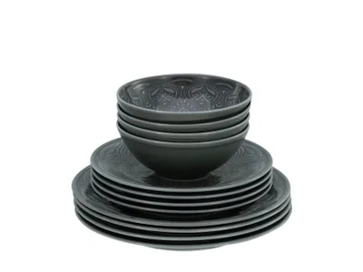 Produktbild von CreaTable, 21626, Orient Mandala Stein, Tellerset 12-tlg, Porzellan