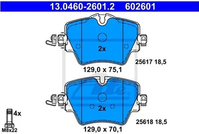 Image de Plaquettes de frein avant ATE pour BMW Série 2 Série 5 X1 X2 X3 X4 Mini