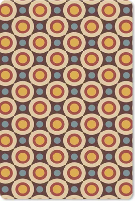 Produktbild von MuchoWow® Mauspad Mousepad Retro - Vintage - Design - Kreis 18x27 cm - Mousepads - Maus Mat - Pad - Mausunterlage