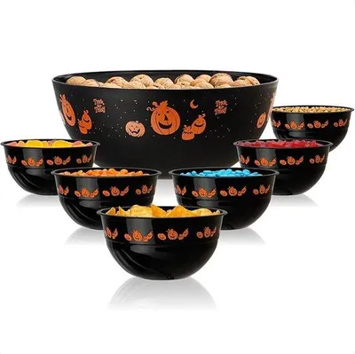 Produktbild von Kunststoff-Hallowschalen-Set 7-teilig groß