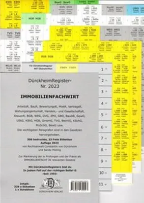 Image de DürckheimRegister® IMMOBILIENFACHWIRT Griffregister (2023)