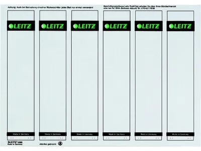 Immagine prodotto di Leitz 1686-00-85 1686 Etichette per dorso PC - carta, corte/strette, 600 pezzi, grigio