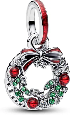 Produktbild von Pandora Weihnachtskranz Doppelter Charm-Anhänger 794238C01 Charm Anhänger