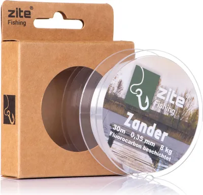 Produktbild von Zite Fishing Fluorocarbon Vorfachschnur Zander 0,35mm 30m
