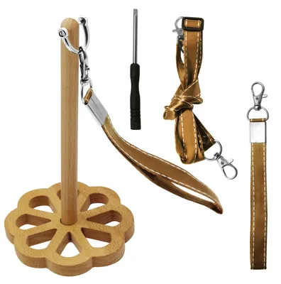 Produktbild von Garnhalter mit Umhängegurt, tragbar, für Bastelliebhaber zum Häkeln, Häkelgarn-Organizer, Strickzubehör