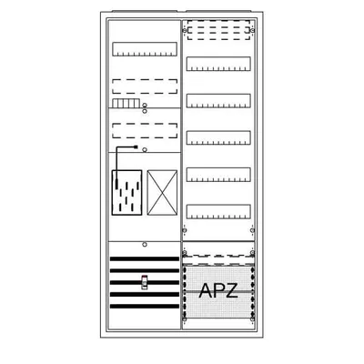 Produktbild von Striebel & John Komplettschrank BA27MB AP BKE-I A27 1Z1R1V5A2