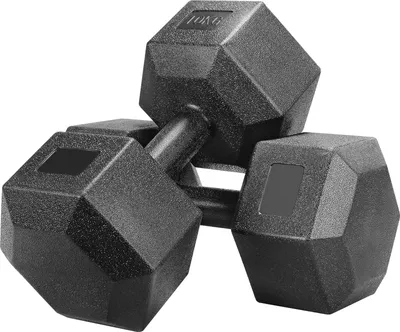 Produktbild von Kurzhanteln für Fitness und Aerobic-Training - 10 kg Gusseisen Hexagon Gewichte