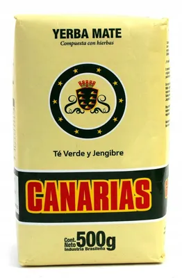 Zdjęcie produktu dla Yerba Mate Canarias Te Verde Jengibre 500g 0,5kg
