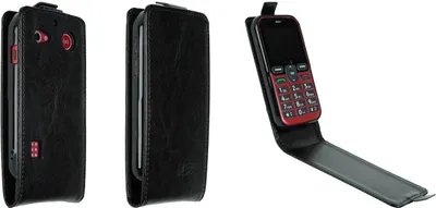 Image de caseroxx protection étui housse flip cover compatible avec Doro Leva L10 / L11 / E10 / X10, étui smartphone flip cover en noir