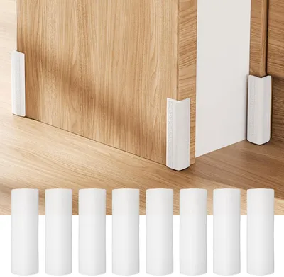 Imagen del producto de Protectores de esquina de silicona, 8 unidades, autoadhesivos, para muebles y paredes