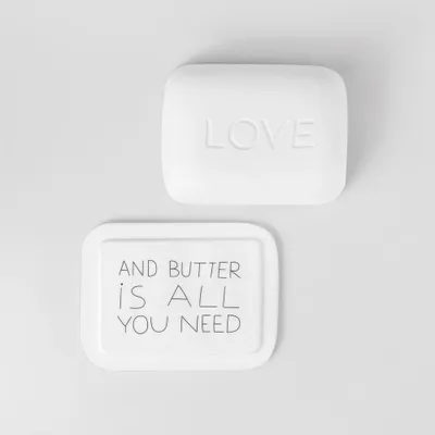 Produktbild von Räder Guten Morgen Butterdose Love 14,5x11x5,5cm